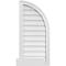 Ekena Millwork Quarter Round Top Right Surface Mount PVC Gable Vent w/ 2"W x 2"P Brickmould Sill Frame, 16"W x 34"H GVPQR16X3403SN - alternate 1